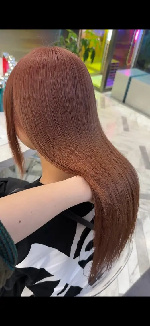 カラー ブリーチ ケアブリーチ デザインカラー ダブルカラー イヤリングカラー 酸性ストレート /ハイトーン/つばさのヘアスタイル