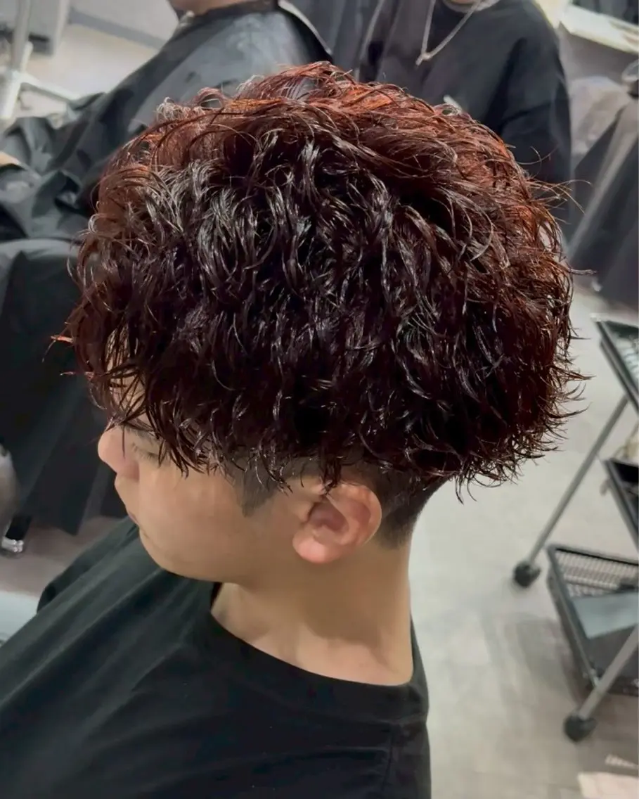ショート パーマ メンズ カット パーマ 石田 大成のヘアスタイル