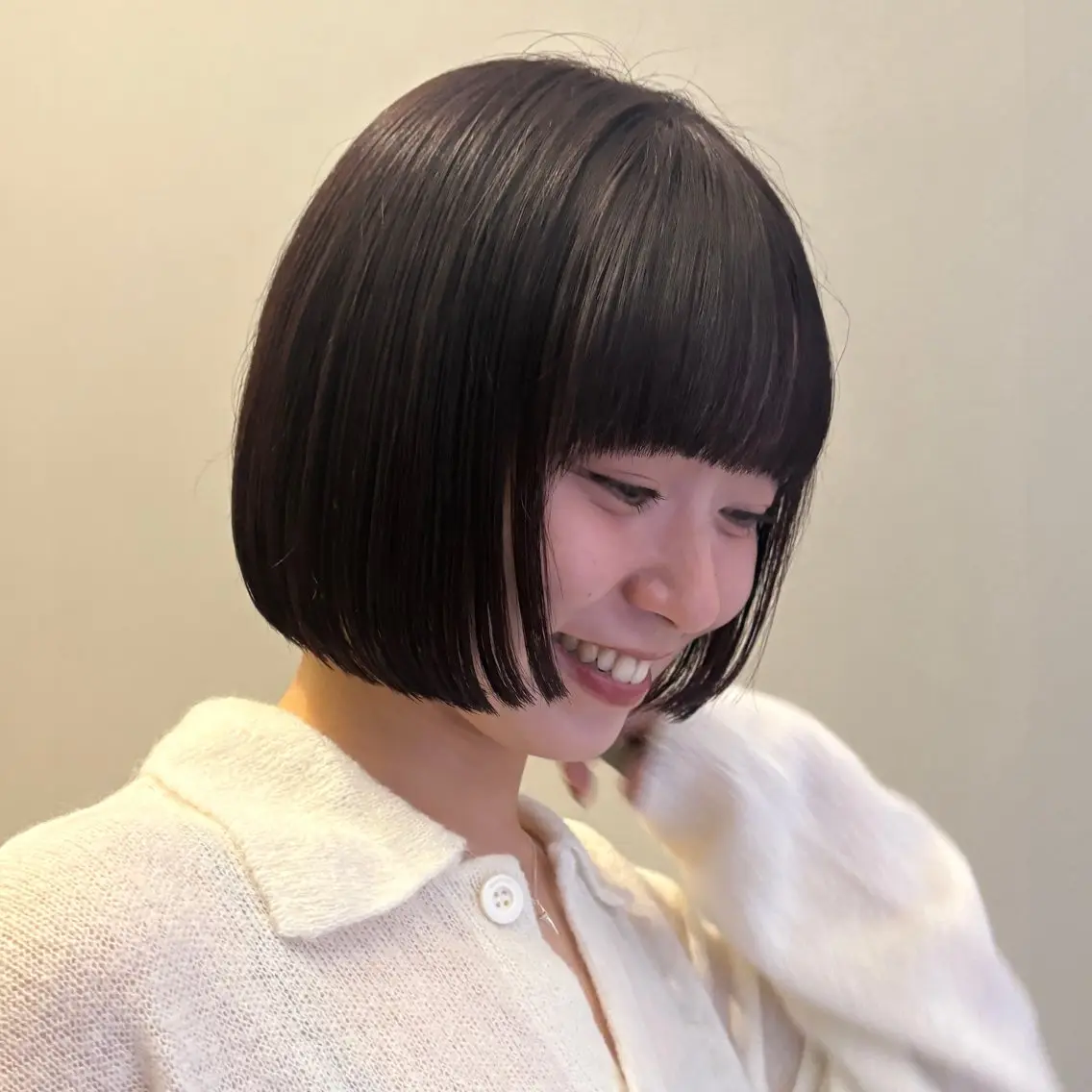 【似合わせボブ🐣】カット+Aujuaトリートメント🫧うるつやボブに🧸の写真