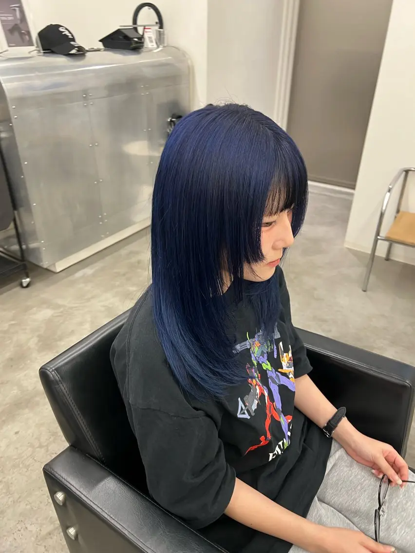 ロング カラー ブリーチ ヘアカラー 【KEPKAモエカ】 レイヤー/ハイトーンのヘアスタイル