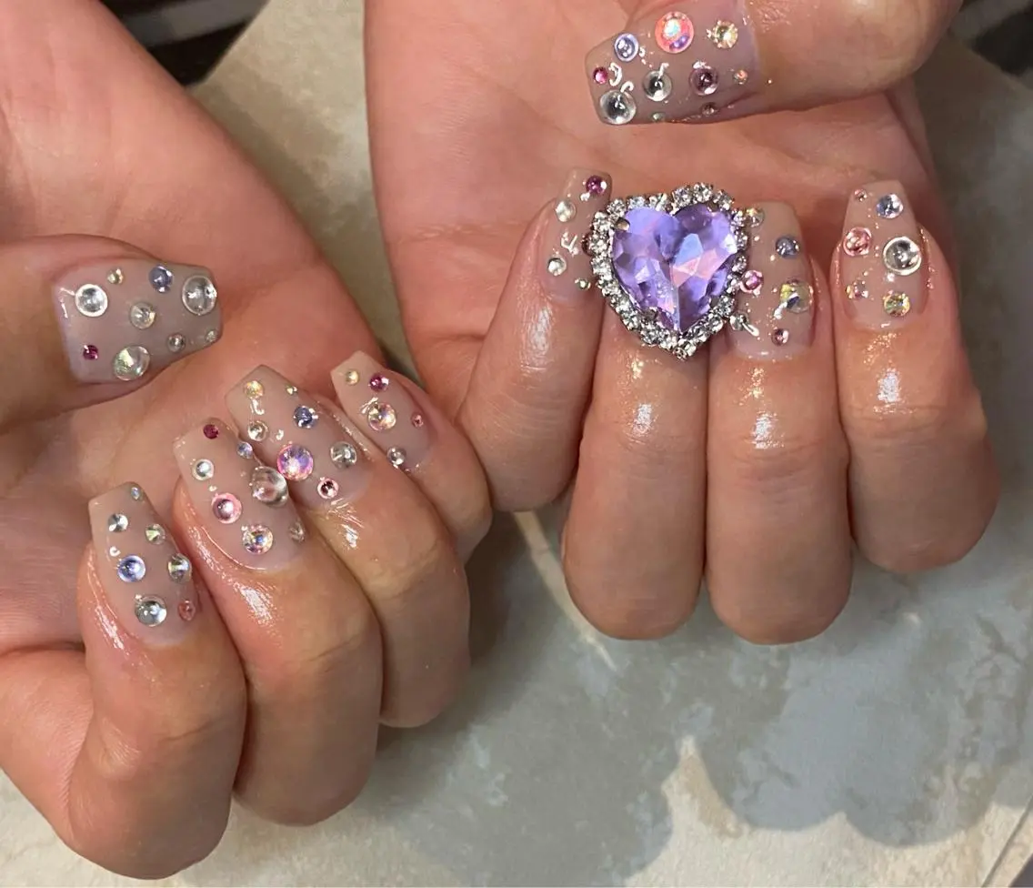 ネイル ハート Lino+ ネイル&よもぎ蒸しのネイルデザイン