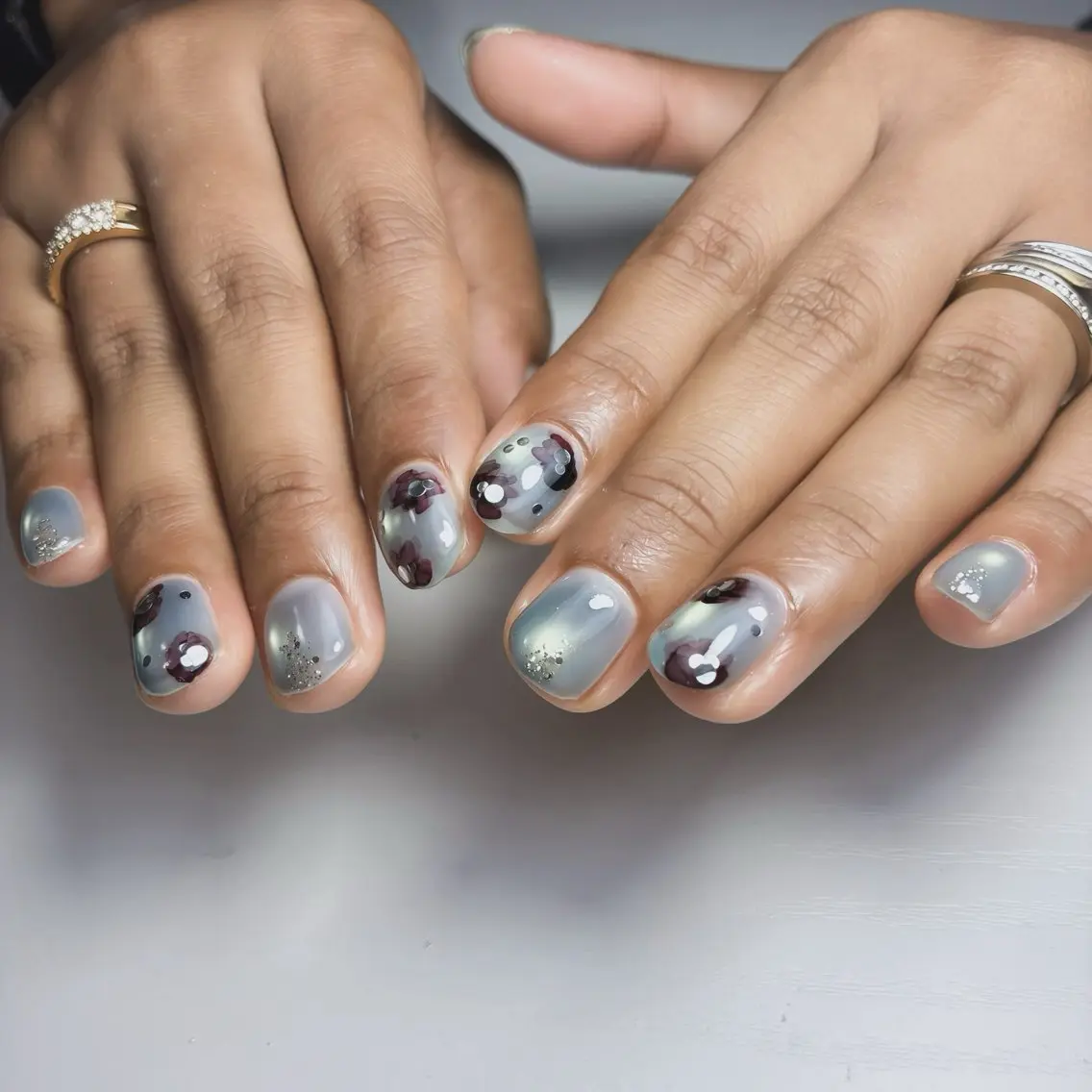 ネイル フットネイル マグネットネイル ニュアンスネイル シンプルネイル ブライダルネイル ハンドネイル nail salon anoneのネイルデザイン