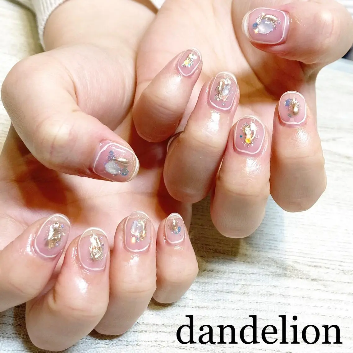 ネイル ハンドネイル ハンドケア dandelion ダンデライオンのネイルデザイン