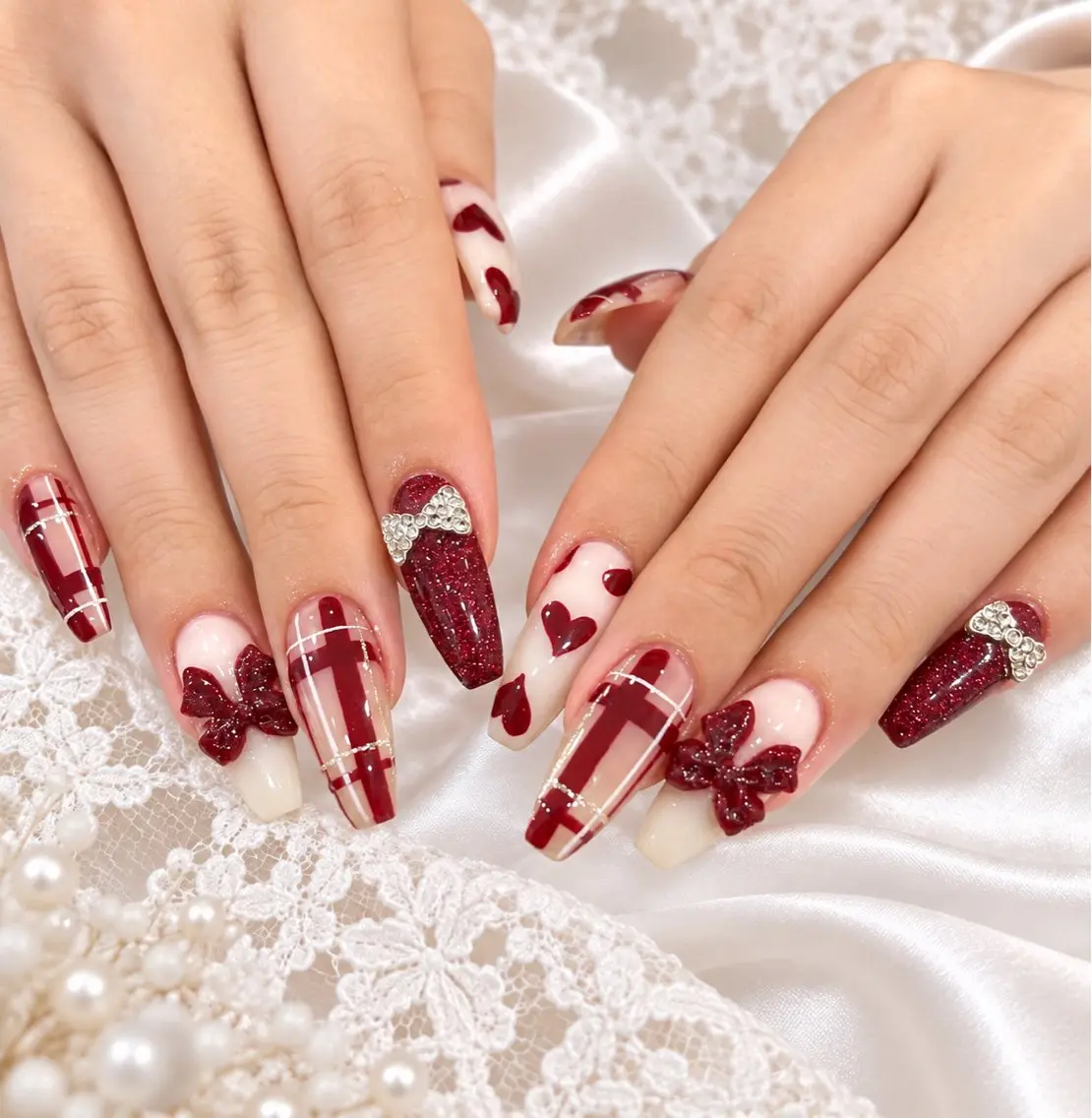 ネイル 韓国ネイル マグネットネイル 持ち込み ハンドネイル RINA Nailのネイルデザイン