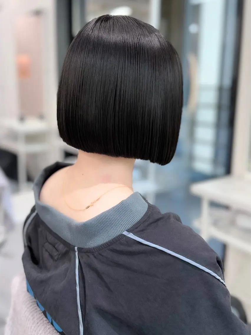 ショート カラー ヘアアレンジ カット トリートメント ヘアセット 縮毛矯正🤍 盛れるボブ/ひかりのヘアスタイル