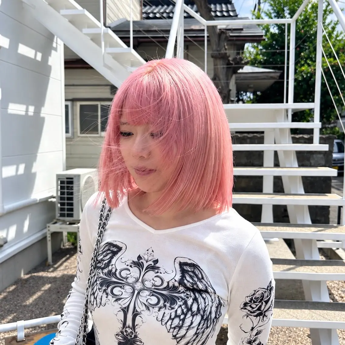 カラー ヘアカラー 🍀ブリーチ屋さん/ 顔まわりカットあずみのヘアスタイル