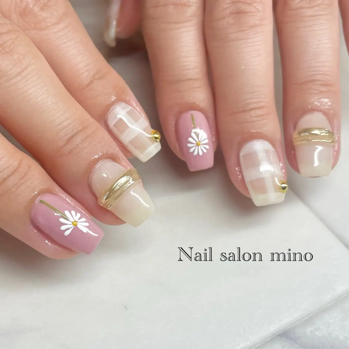 ネイル スカルプネイル ハンドネイル 三野 nail salon minoのネイルデザイン