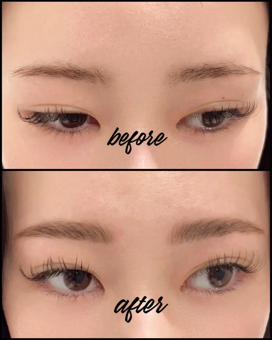 【ハリウッドブロウリフト】眉ワックス脱毛×眉毛パーマ🍒お仕上げメイク付き💄初めての方も大歓迎🥰の写真