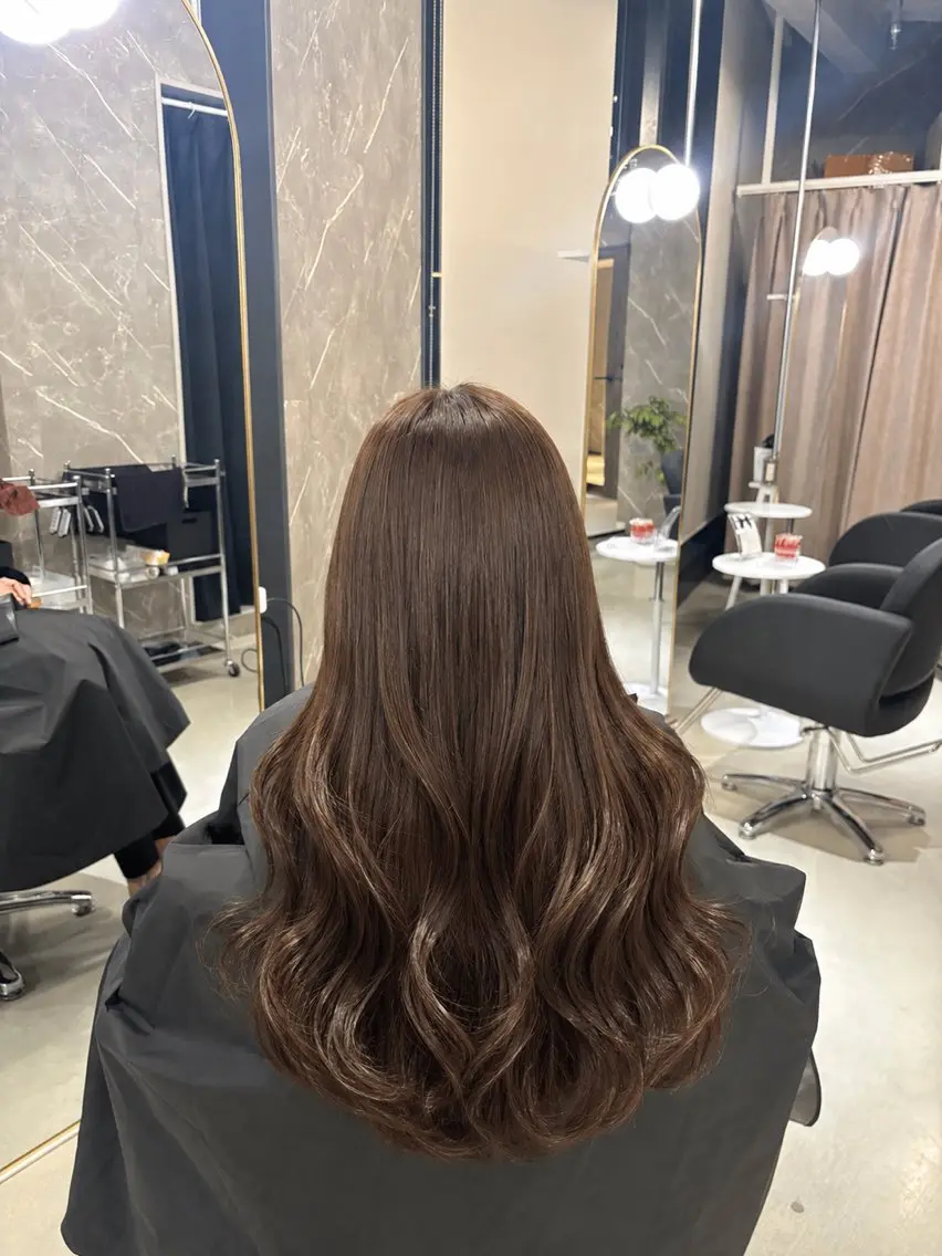 ロング カラー ベージュカラー 透明感カラー ヘーゼル ヘアカラー 梅田/suzuka 透明感カラー🩰‎のヘアスタイル