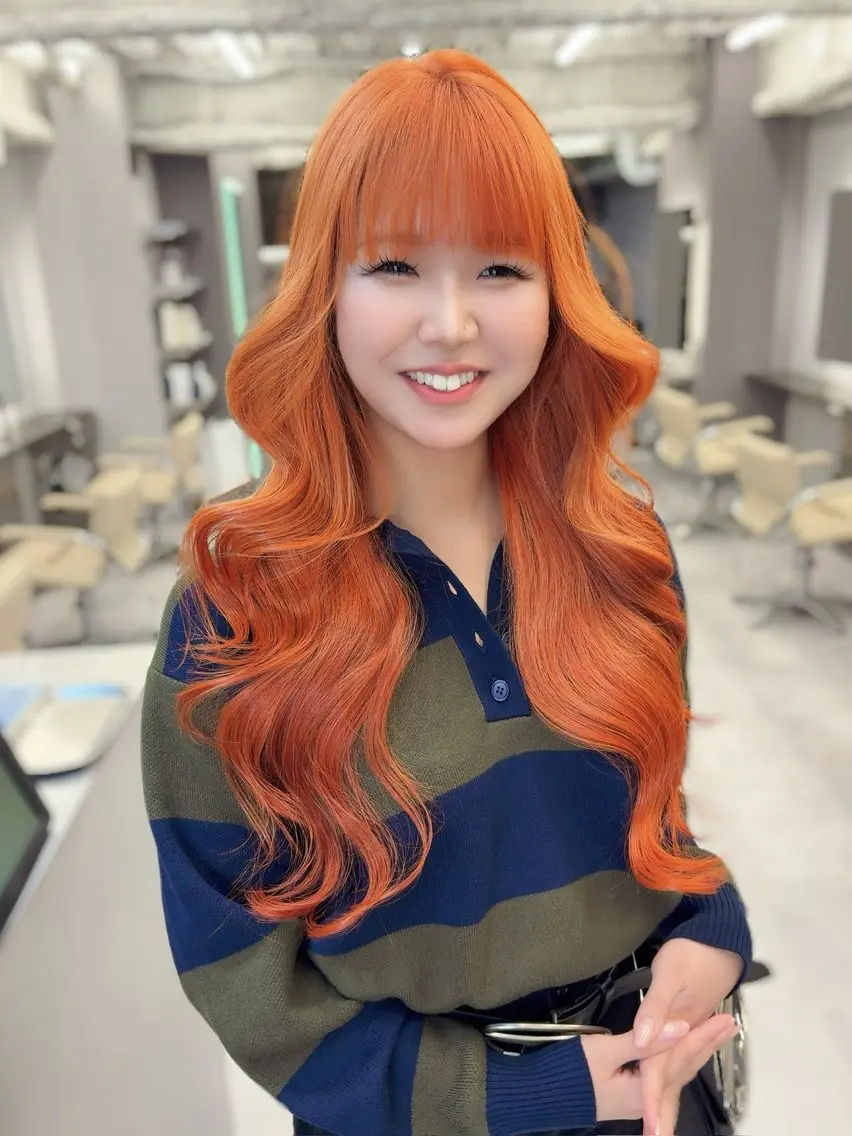 ロング カット ヘアカラー トリートメント ムラ修正ブリーチ 山田眞之介のヘアスタイル