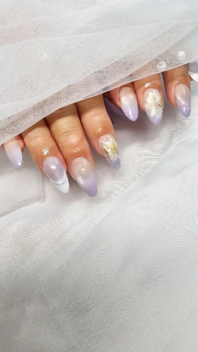 ネイル アートネイル フレンチネイル グラデーション マグネットネイル マグネットフレンチ Viva Nail 堺区自宅ネイルサロンのネイルデザイン