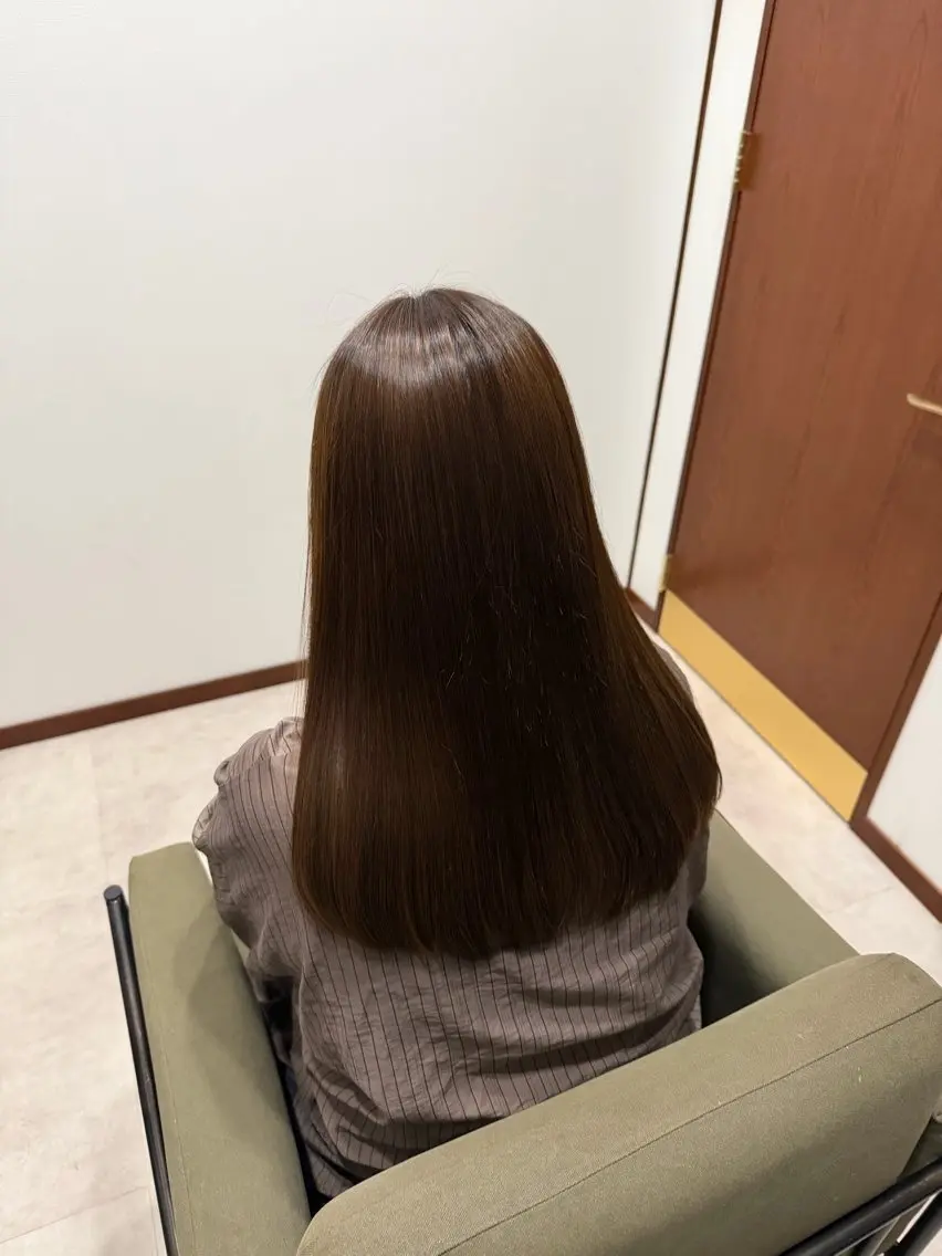 ロング 髪質改善 トリートメント 縮毛矯正 髪質改善×美髪矯正/ 岡山/総社/出水裕大のヘアスタイル