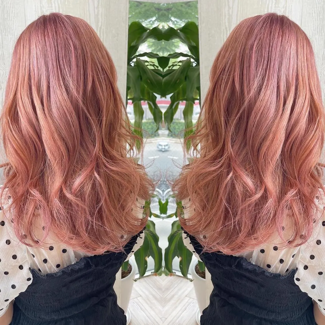 セミロング カラー アッシュ ブリーチ ケアカラー 透明感カラー ピンクカラー ヘアカラー トリートメント 河合秀明/ショート /ボブ/レイヤーのヘアスタイル