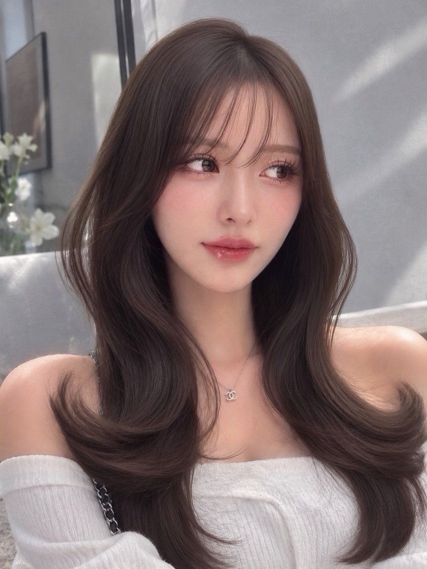 セミロング レイヤーカット カット ヘアカラー トリートメント ヘッドスパ ヘアセット 韓国ヘア×2way 🇰🇷和知拓郎のヘアスタイル