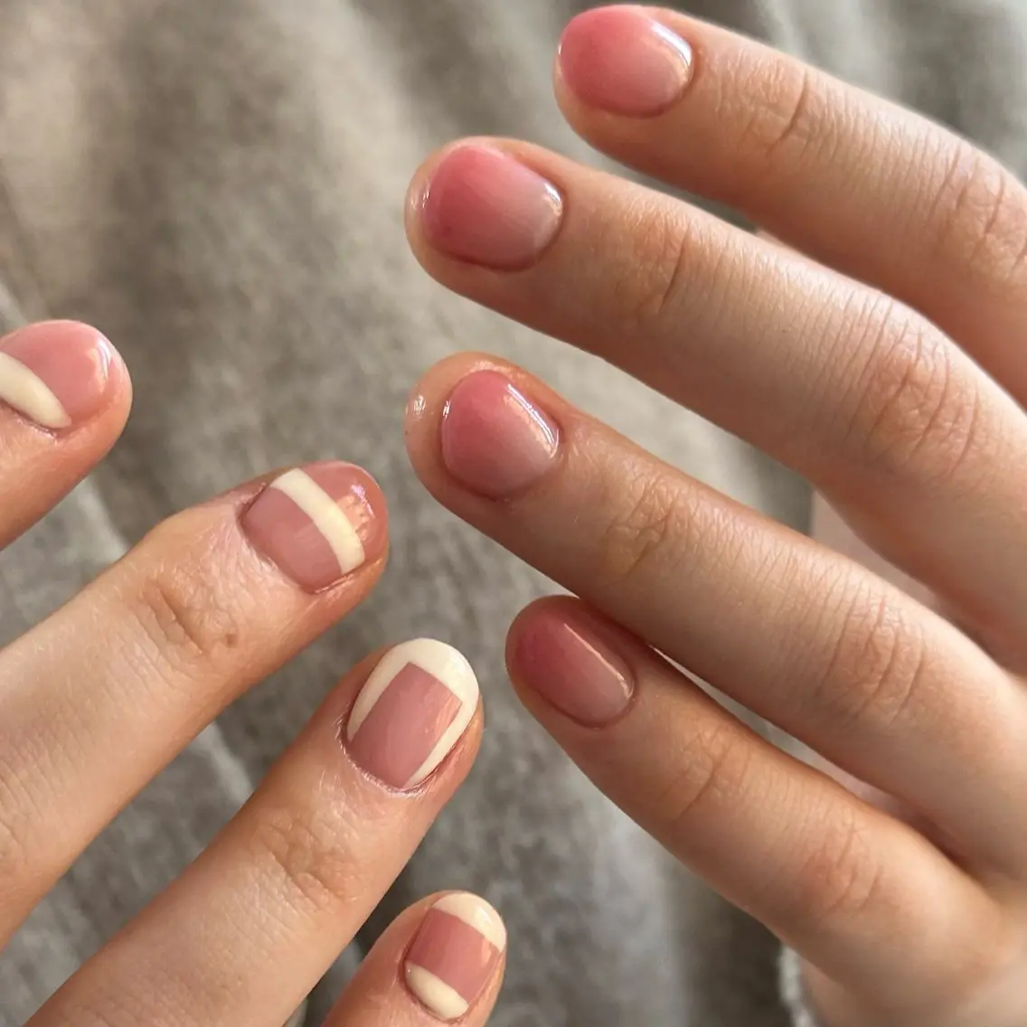 ネイル アートネイル グラデーション シンプルネイル Momoka ネイリスト福岡/薬院のネイルデザイン