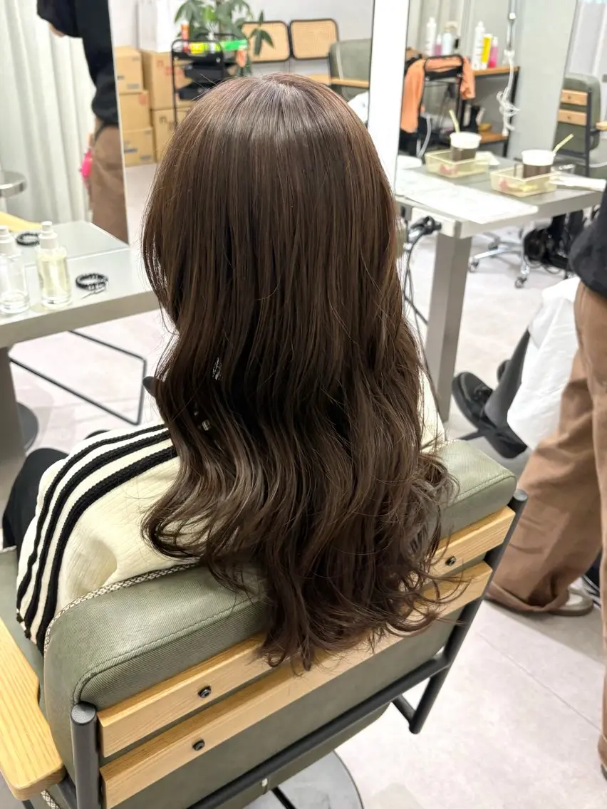 ロング カラー 学生 トリートメント カット ヘアカラー 仙台/ベージュ／ 艶カラー／三宅空翔のヘアスタイル