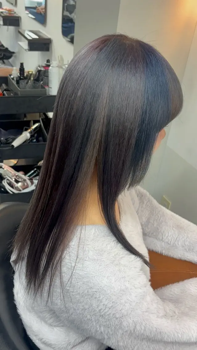 ロング カット ヘアカラー トリートメント 🦄艶髪育毛🌟毛髪 診断/セット/駒井のヘアスタイル