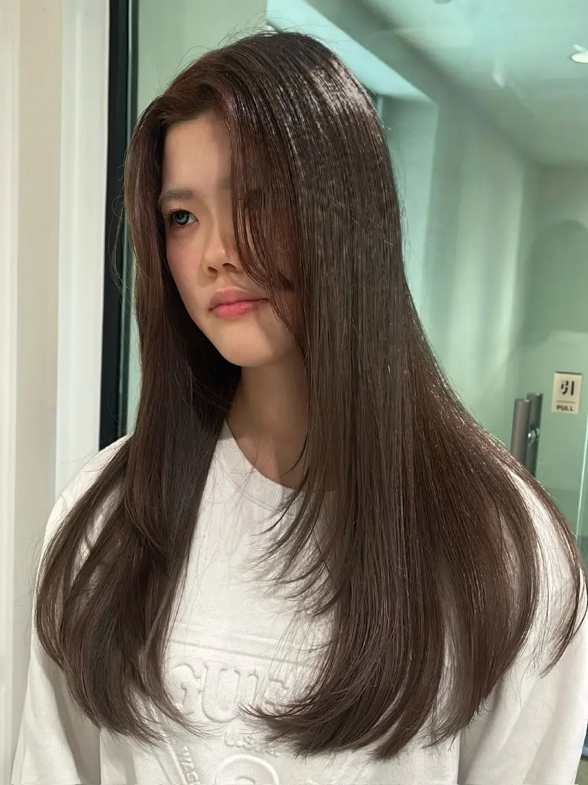 ロング カラー ヘアカラー トリートメント ヘッドスパ 艶髪【カラー支持率 No.1】リノ🪐のヘアスタイル