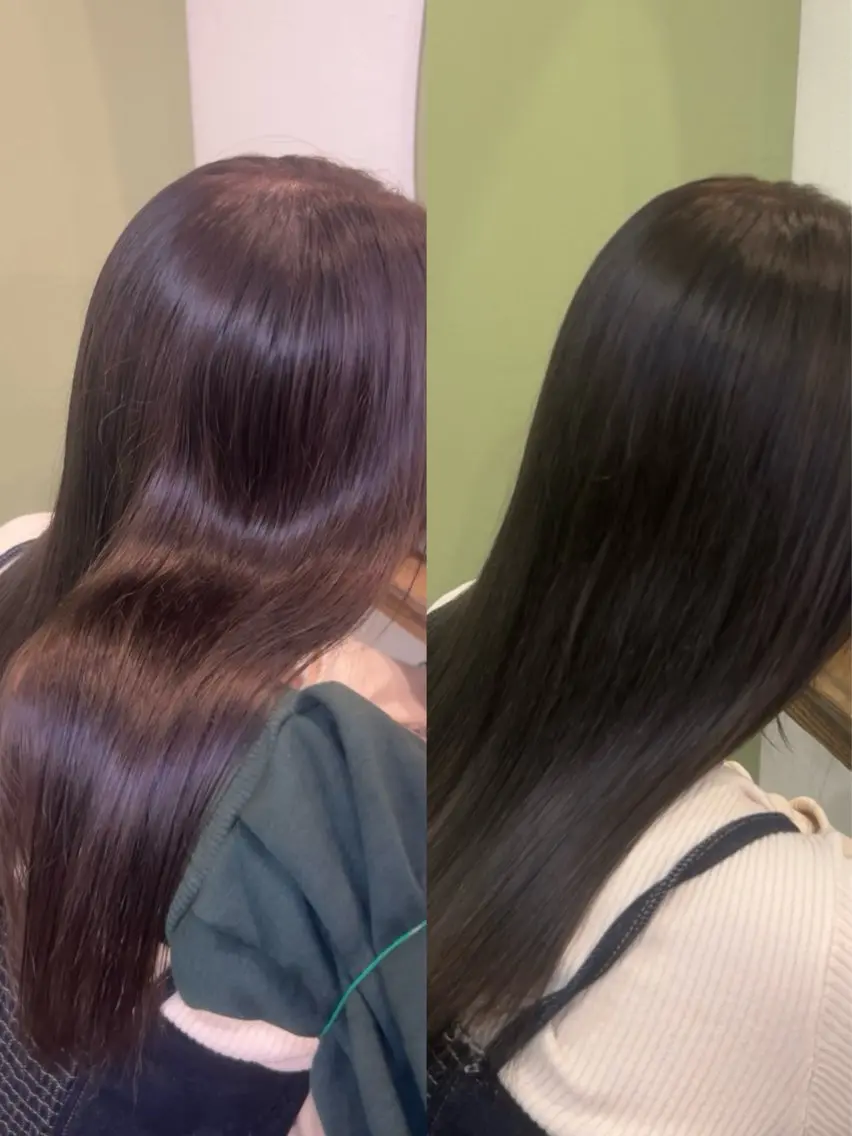カラー ブリーチ 透明感カラー グレージュ ラベンダーカラー ラベンダーグレージュ ヘアカラー トリートメント 大野 満葵のヘアスタイル