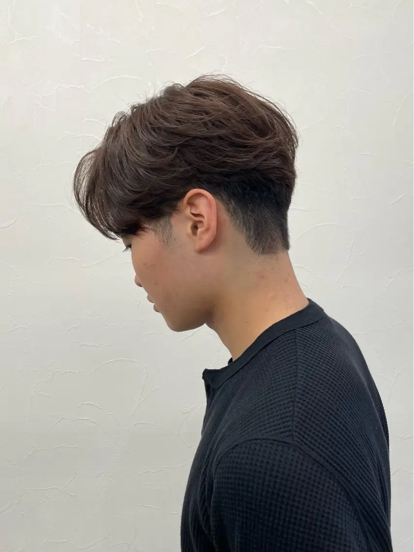 🧑🎓ミニモ学割U23🧑🎓メンズカット+毛流れニュアンスパーマの写真