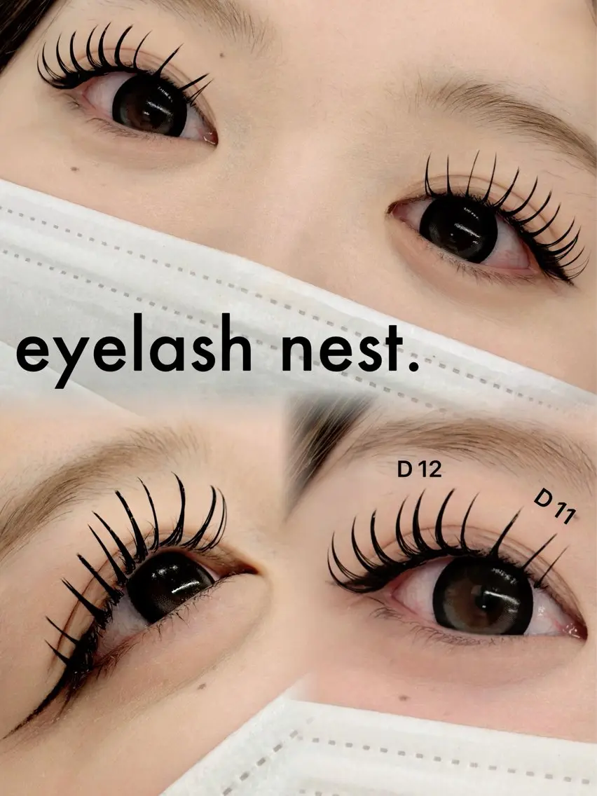 マツエク・マツパ フラットラッシュ 🤍nest. エリ🤍のマツエク・マツパデザイン