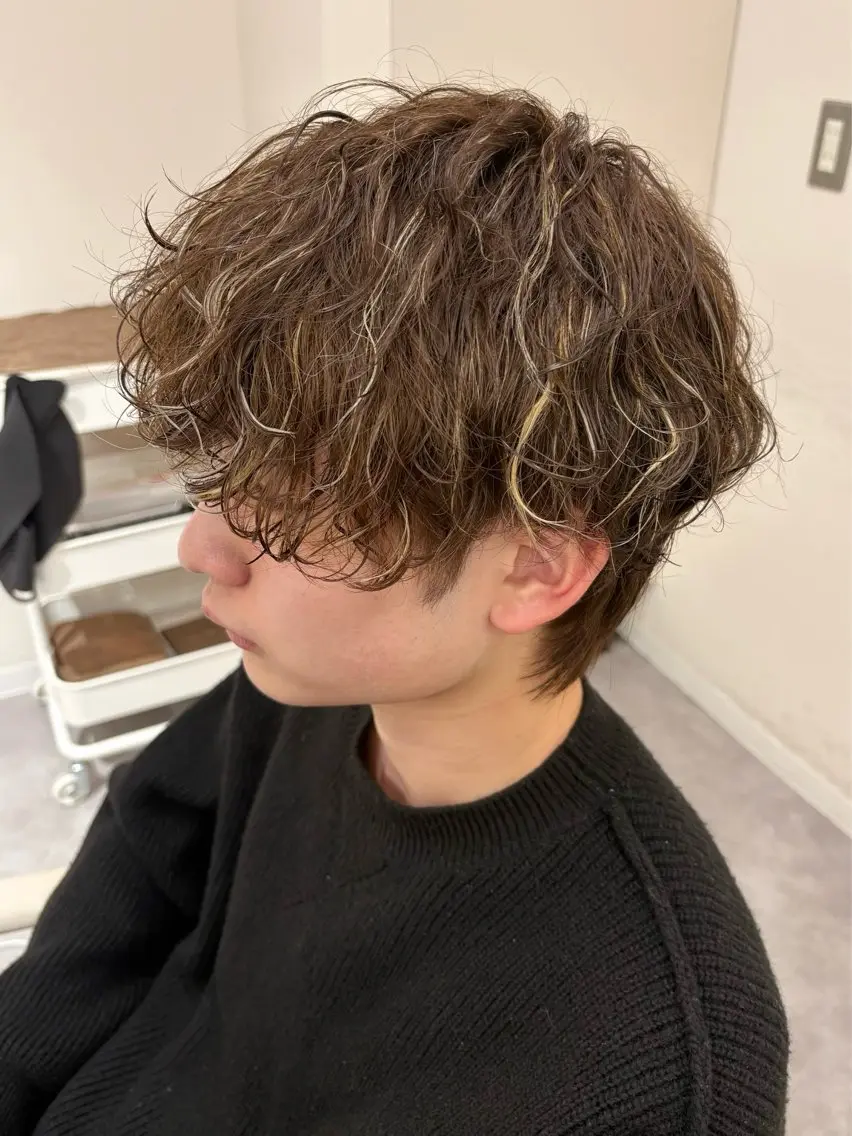 パーマ メンズ カット パーマ メンズパーマ特化🔥 ツイスパ/シャドウのヘアスタイル
