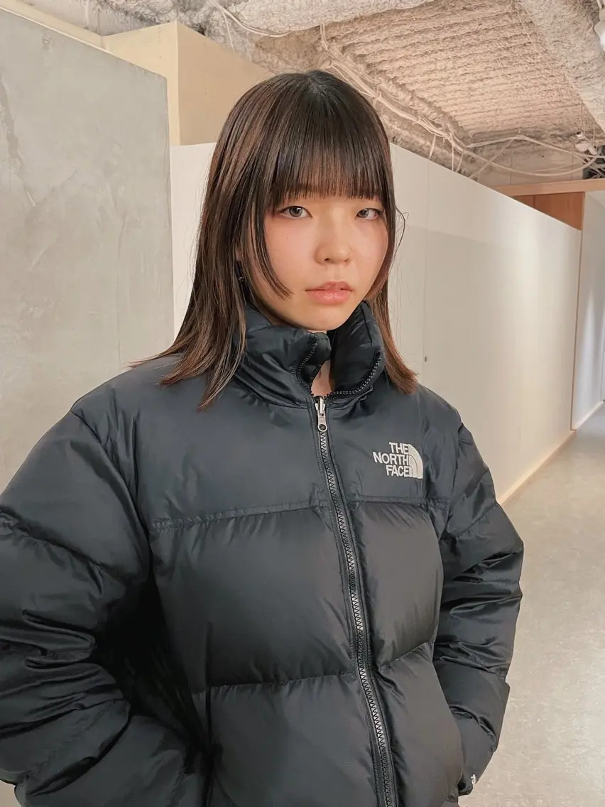 ミディアム カット 藤原 怜央のヘアスタイル