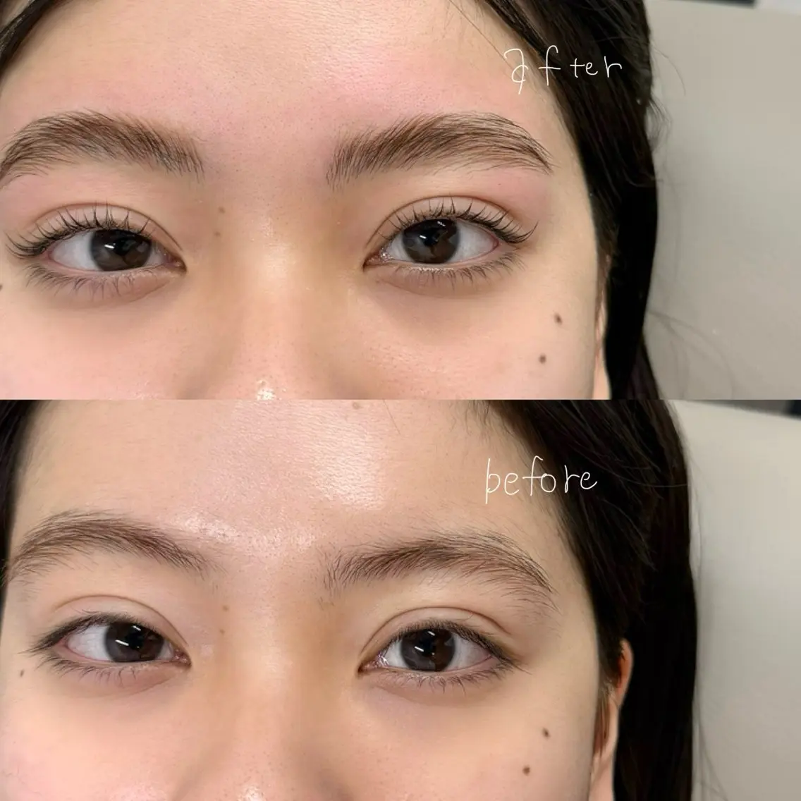 アイブロウ ハリウッドブロウリフト 吉祥寺kasumi 🌛eye/browのマツエク・マツパデザイン
