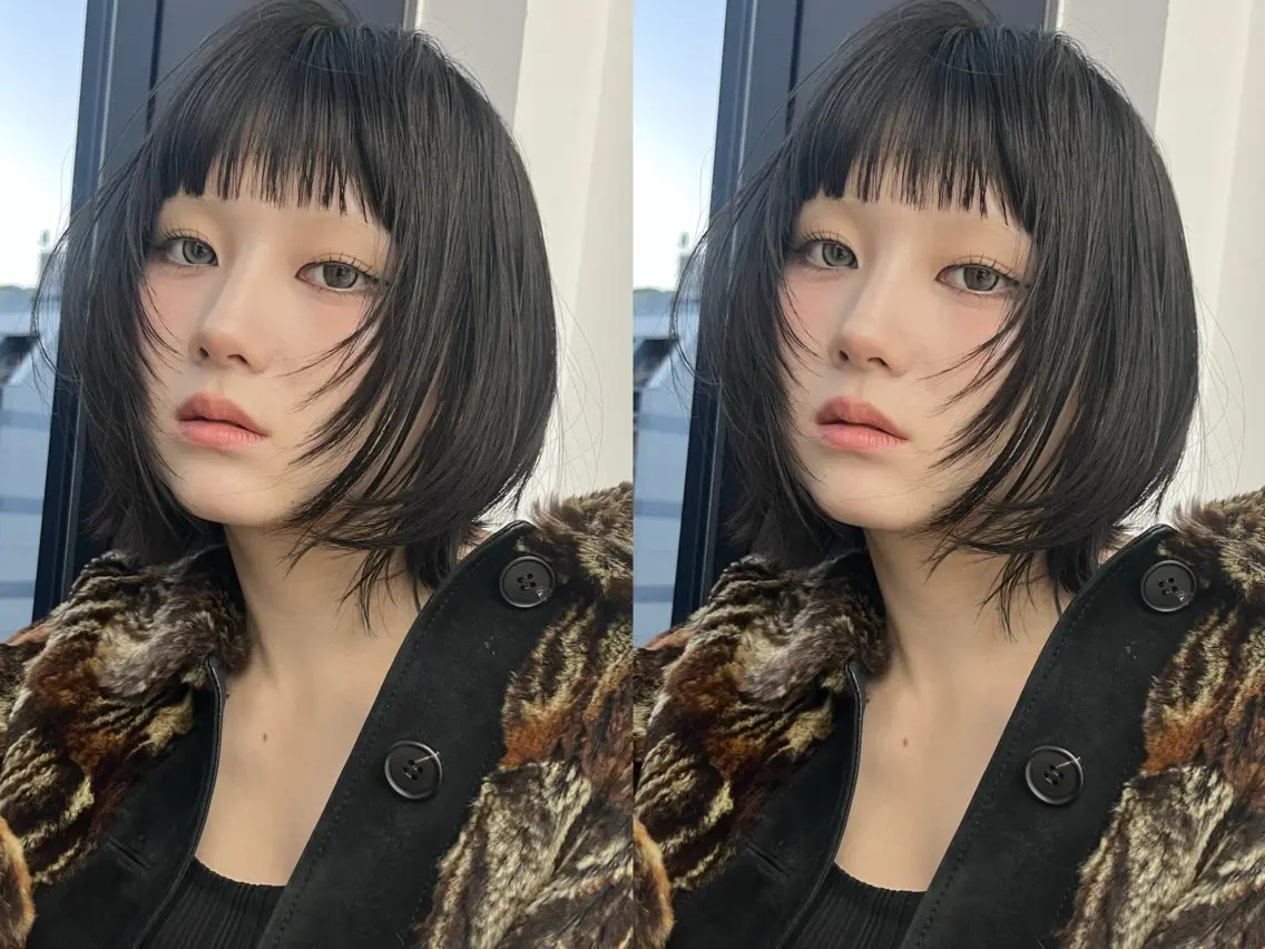 ショート カラー カット ヘアカラー ウルフ🦋顔まわり ❤︎ ͛めいのヘアスタイル
