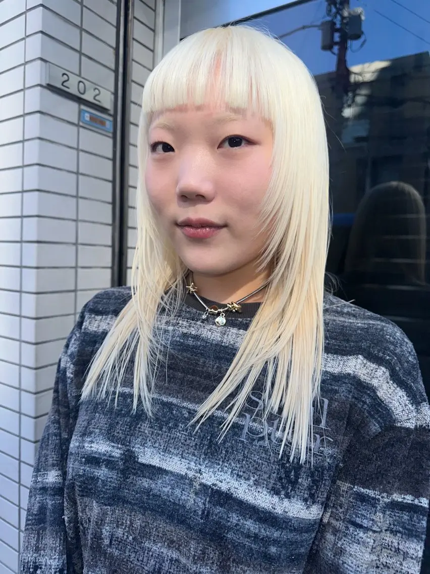セミロング カラー カット ヘアカラー トリートメント 🎀オイダイラ モモカ🎀のヘアスタイル