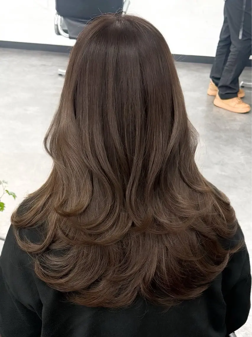 ロング カラー ヘアカラー 透明感カラー/似合わ せカラーMIKAのヘアスタイル