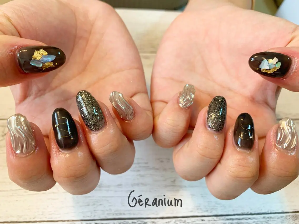 ネイル ハンドネイル GéRanium Harukaのネイルデザイン