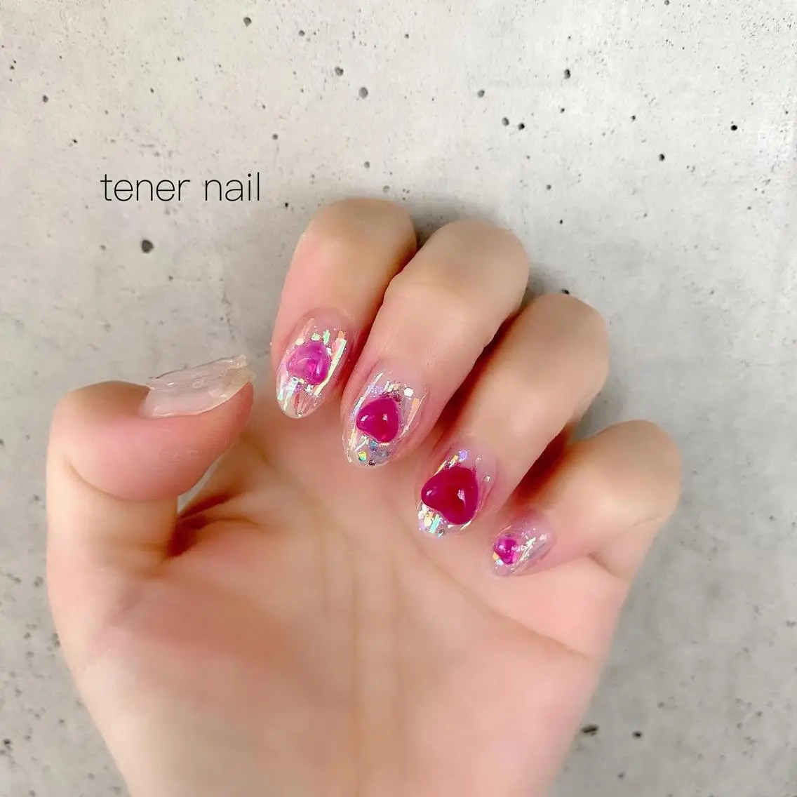 ネイル ハート テネルネイル tener nailのネイルデザイン