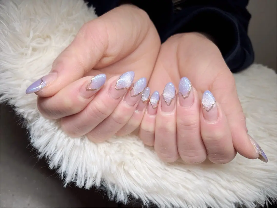 ネイル マグネットネイル ミラーネイル ek.nail⭐︎ kanaのネイルデザイン