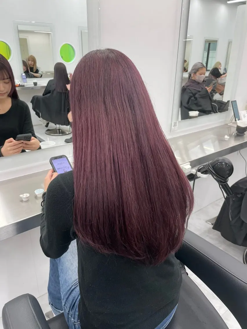 ロング カラー ヘアアレンジ ヘアカラー ヘッドスパ ヘアセット 🫧🎀うる艶暖色 🏹Nanako🎀のヘアスタイル