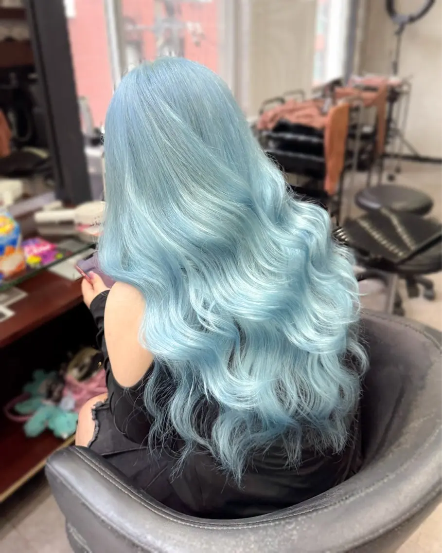 ロング カラー カット ヘアカラー トリートメント エクステ ハイトーンエクステ 🎩カズキ🎩のヘアスタイル
