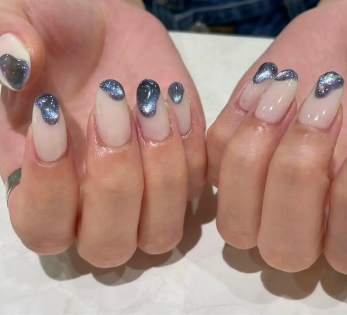ネイル 持ち込み ニュアンスネイル ぷっくりネイル ハンドネイル ISA_ BELLAのネイルデザイン