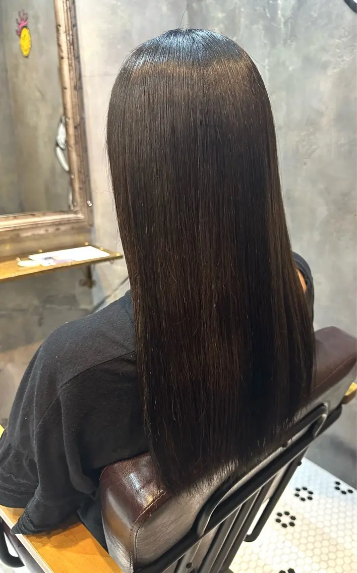 ロング カラー アッシュ ヘアカラー 巽 滉太のヘアスタイル