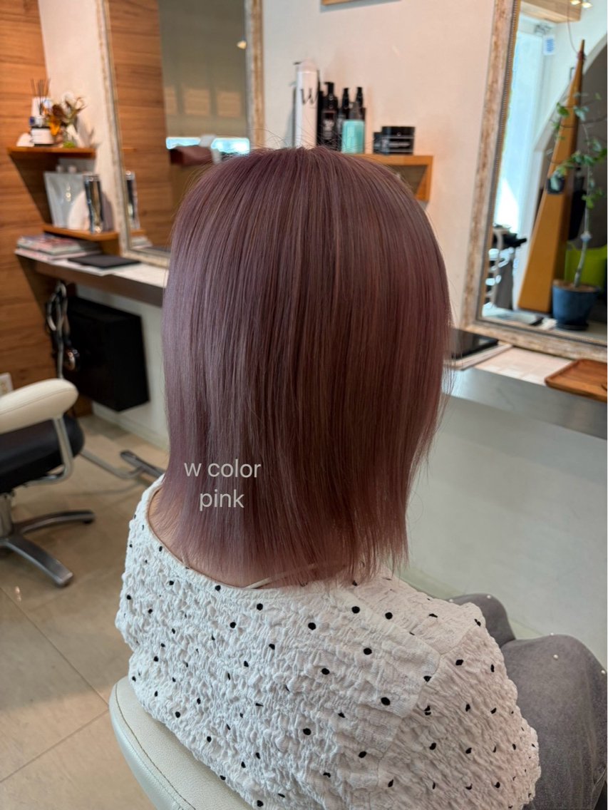 ミディアム ヘアカラー トリートメント hair bonitaのヘアスタイル