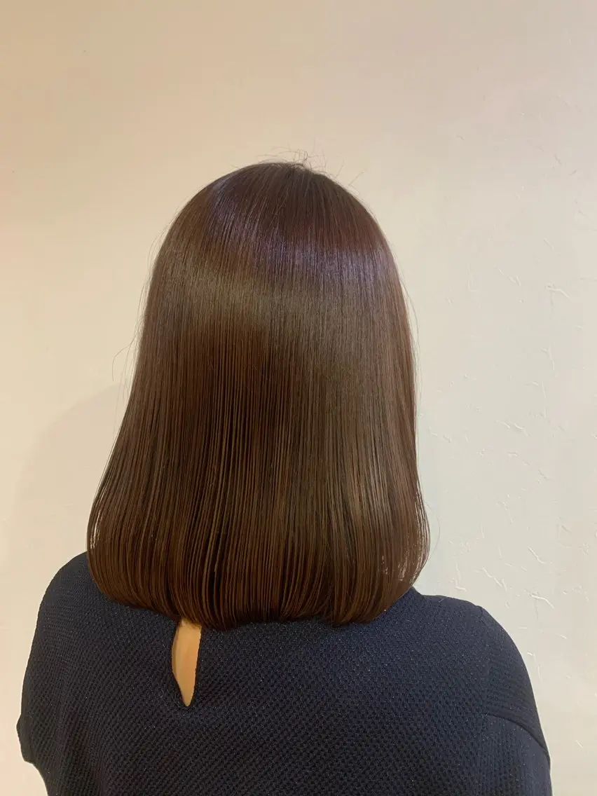 カット 縮毛矯正 CHIE艶カラー& 癒しヘッドスパ🌿のヘアスタイル