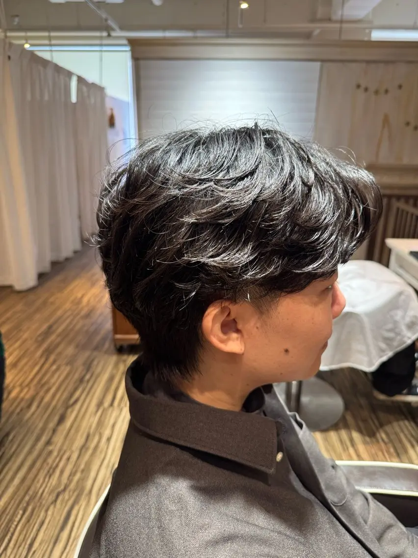 ショート カット パーマ 透明感カラー/ レイヤー/SHUNのヘアスタイル