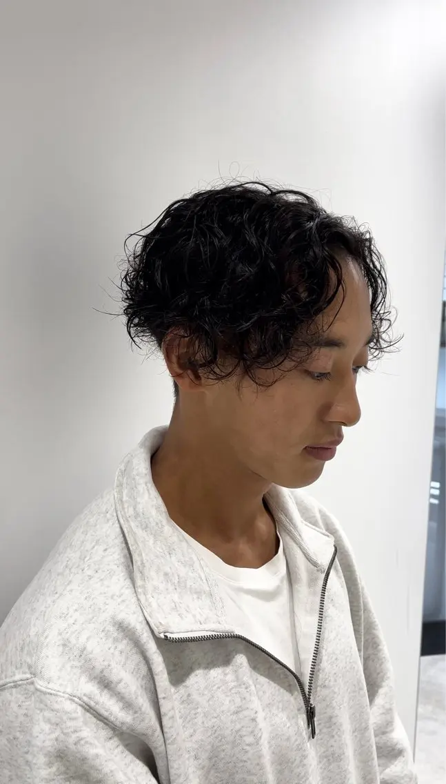 パーマ メンズ メンズパーマ スパイラルパーマ 森龍馬 メンズ専門美容師のヘアスタイル