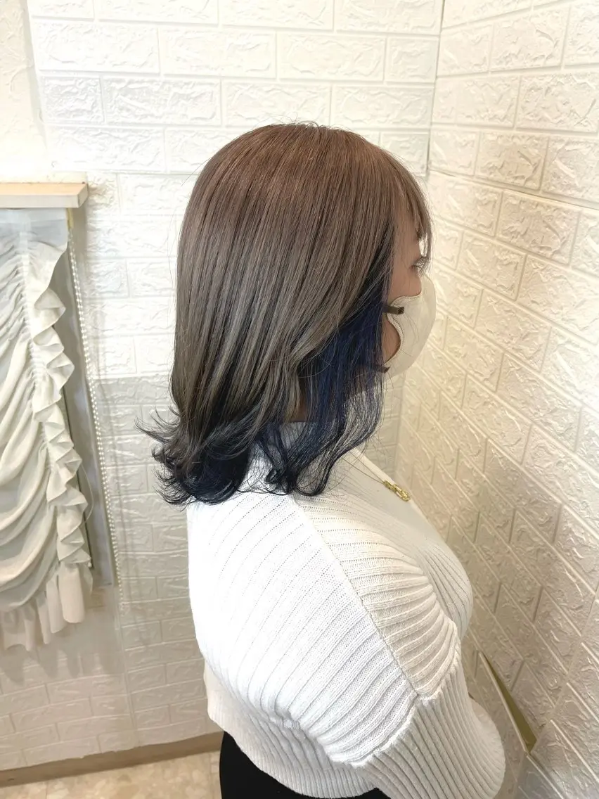 ミディアム ヘアカラー トリートメント 六反 仁哉のヘアスタイル
