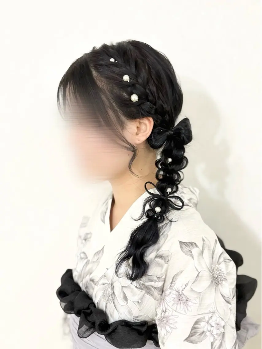 セミロング ヘアアレンジ ヘアセット ヘアセットサロン /上坪愛美のヘアスタイル