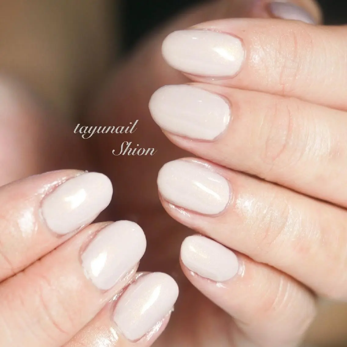 ネイル ブルー ジェルネイル ワンカラーネイル パラジェル 冬ネイル ネイルサロン 【たゆnail】のネイルデザイン