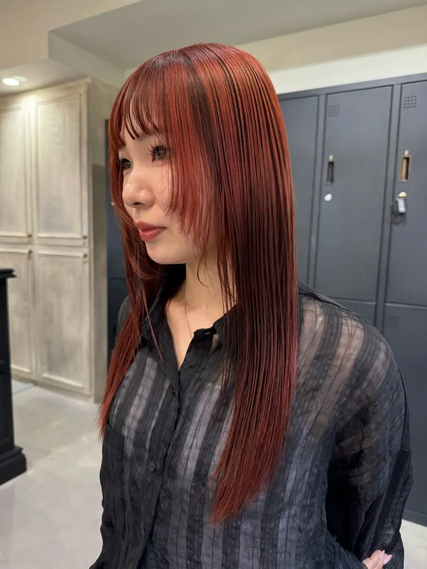 ミディアム カラー 透明感カラー ボブ 大人ボブと似合 わせカラー/馬場 翼のヘアスタイル