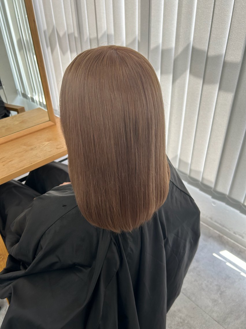 ミディアム ヘアカラー トリートメント CIEL岡山店／ Chida ⛄️のヘアスタイル