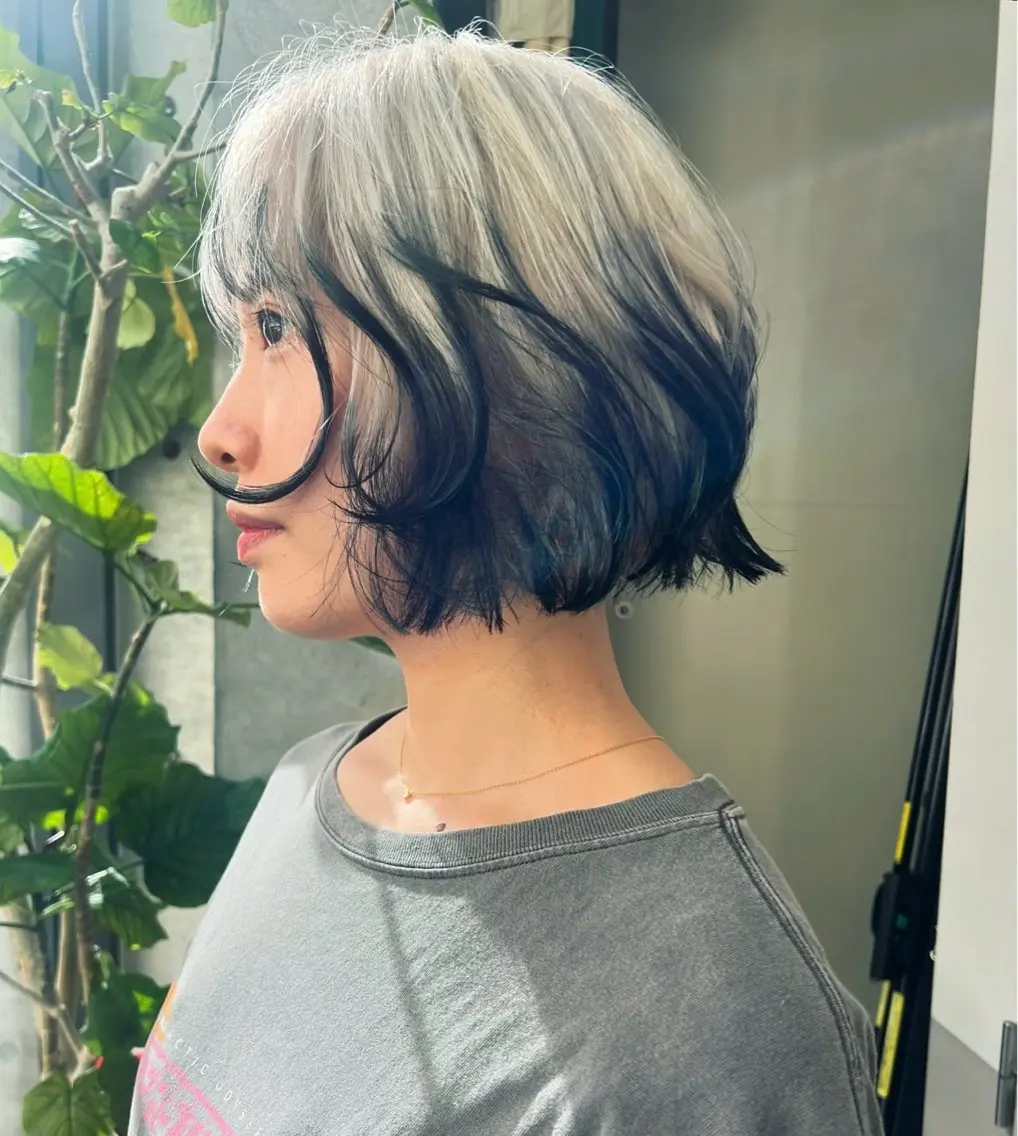ショート カラー カット ヘアカラー ハッシュカット カシマハヤトのヘアスタイル