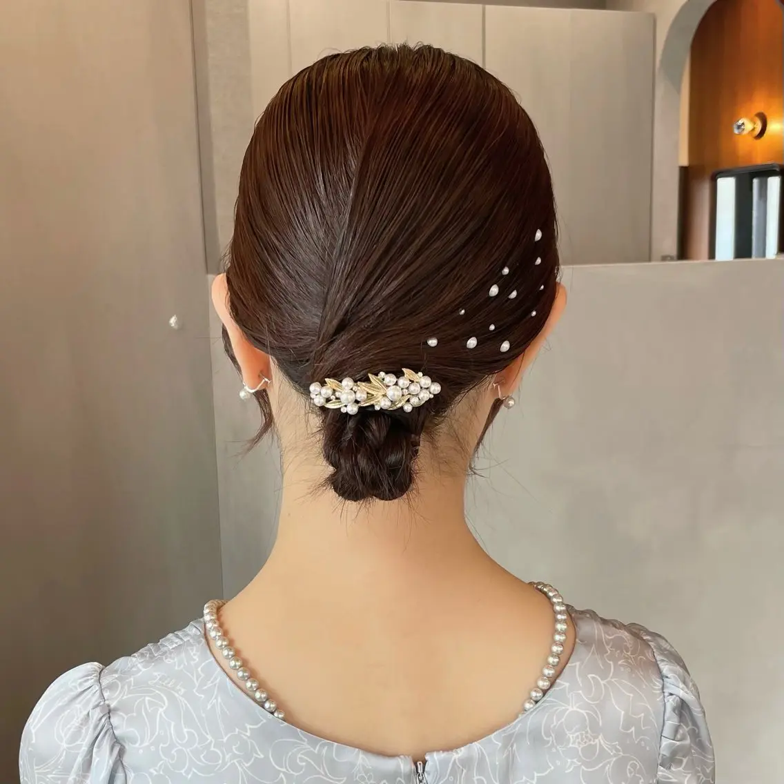 ヘアアレンジ 結婚式・ブライダル ヘアセット 縮毛矯正/レイヤー/ ボブ♡Natsukiのヘアスタイル