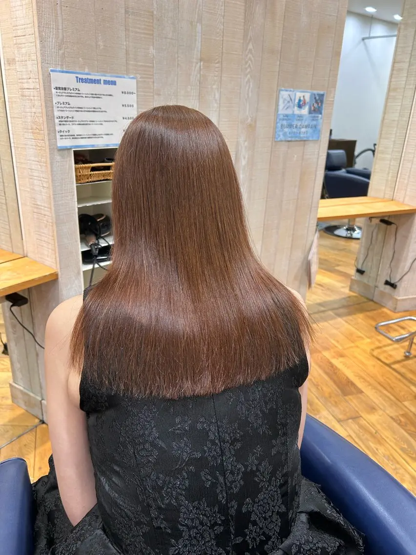 cut+艶髪縮毛矯正+オージュア5stepトリートメントの写真